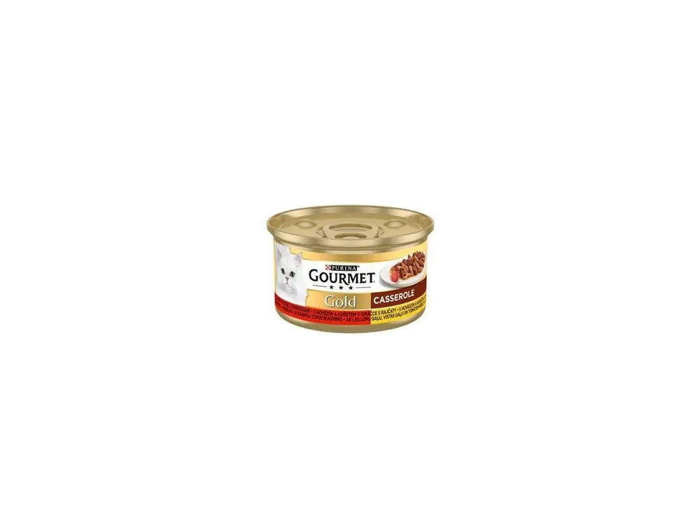 Oblíbený Gourmet Gold konz. kočka pašt.hov.a kuře v rajč.om.85g