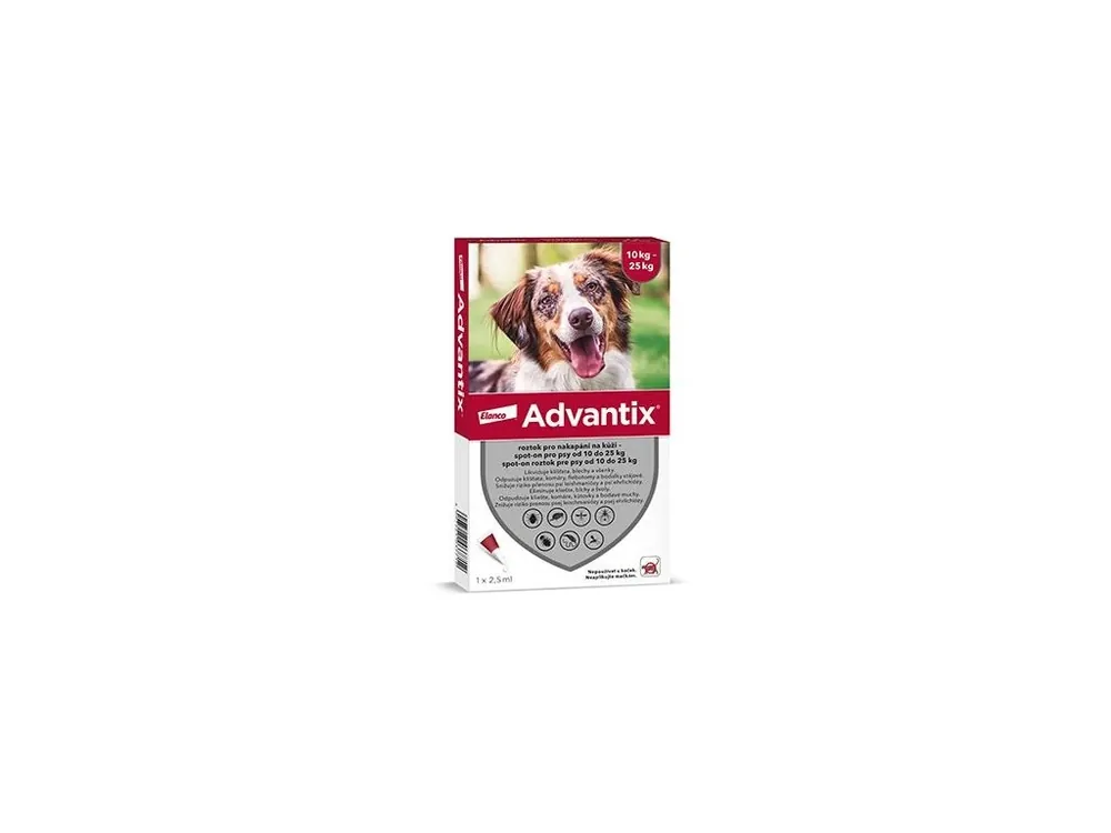 Advantix Spot On 1x2,5ml pro psy 10-25kg (1 pipeta) Přímo Od Výrobce