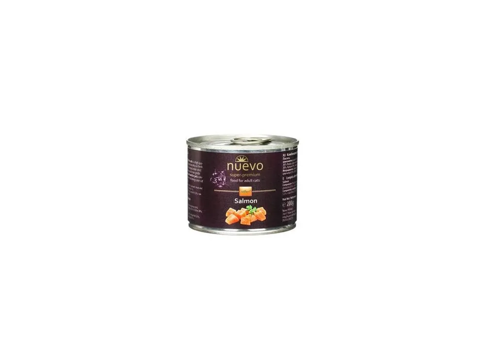 Nuevo kočka adult Losos konz. 200g Finální Výprodej