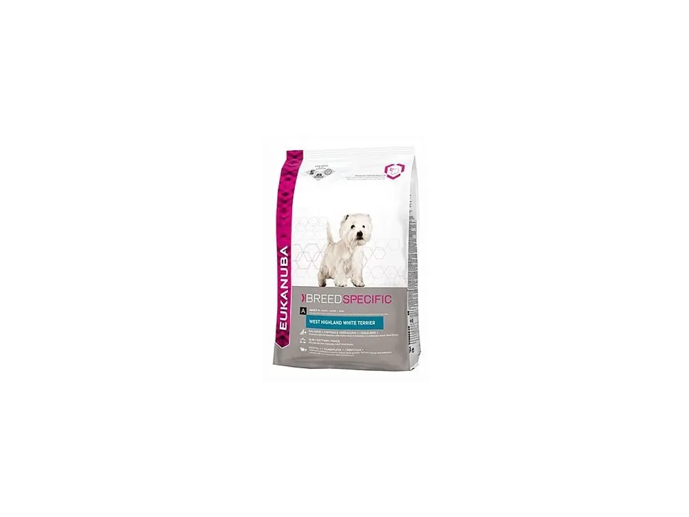 Eukanuba Dog Breed N. West High White Terrier 2,5kg Ihned K Objednání
