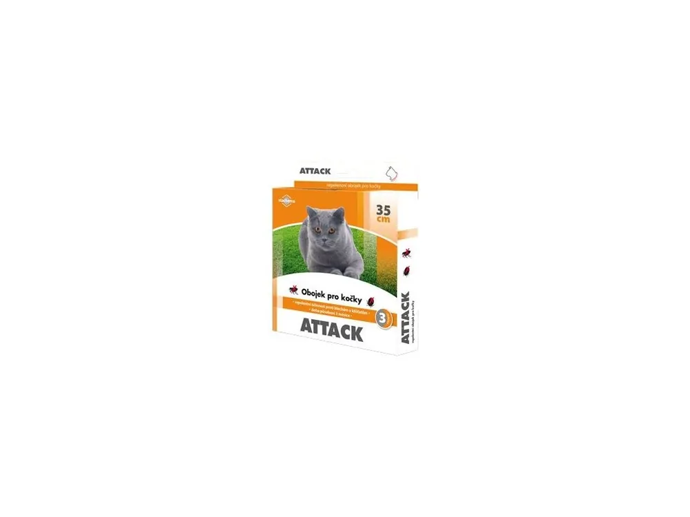 Nejprodávanější Attack obojek antiparazitární 35cm kočka