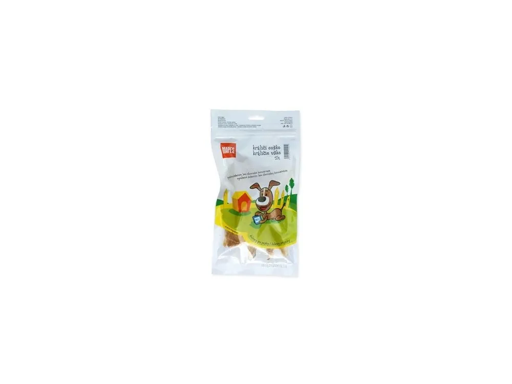 Pochoutka sušená MAPES králičí ouško 55g Aktuální