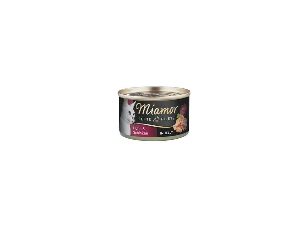 Speciální Cena Miamor Cat Filet konzerva kuře+šunka v želé 100g
