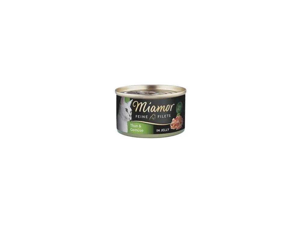 Značkový Miamor Cat Filet konzerva tuňák+zelenina v želé 100g
