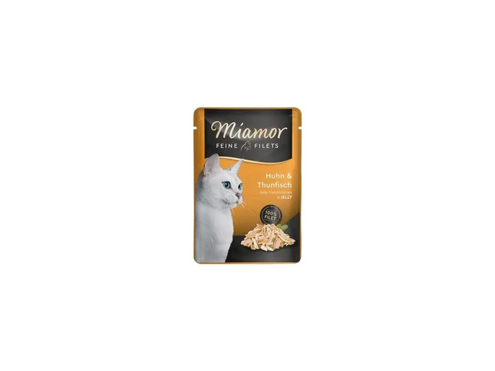 Sezónní Sleva Miamor Cat Filet kapsa kuře+tuňák v želé 100g