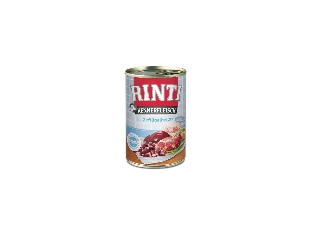 Rinti Dog Kennerfleisch konzerva drůbeží srdíčka 400g Nejprodávanější