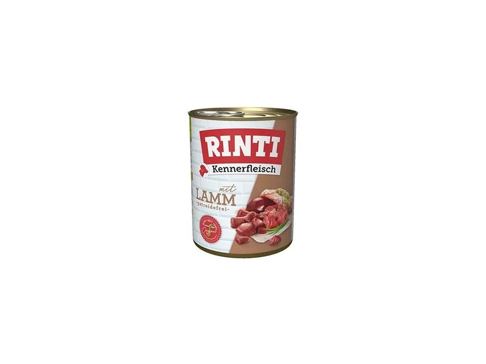 Rinti Dog Kennerfleisch konzerva jehně 800g Tovární Cena