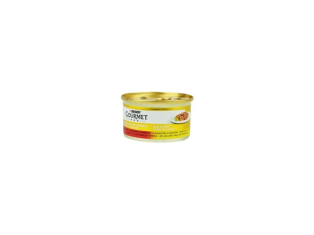 Nízká Cena Gourmet Gold konz. kočka pašt. duš.hov.a kuře 85g