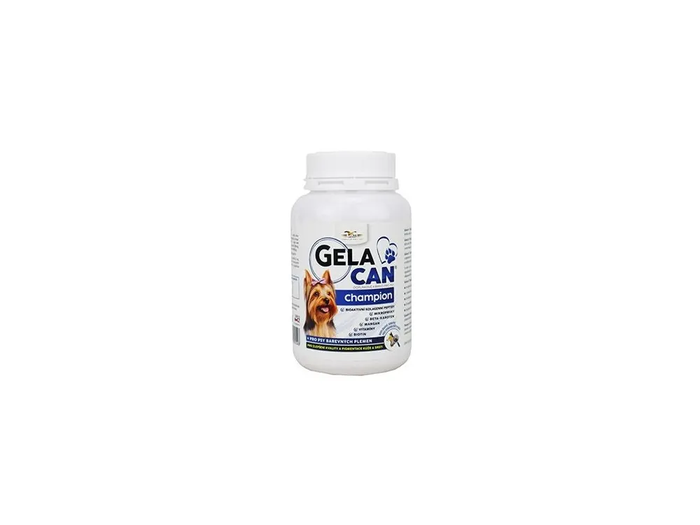Autentický Gelacan Champion psi barevná plemena 150g