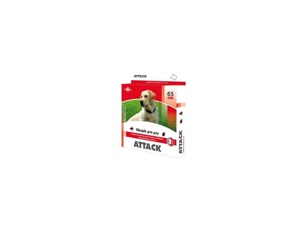 Attack obojek antiparazitární 65cm pes Autentický