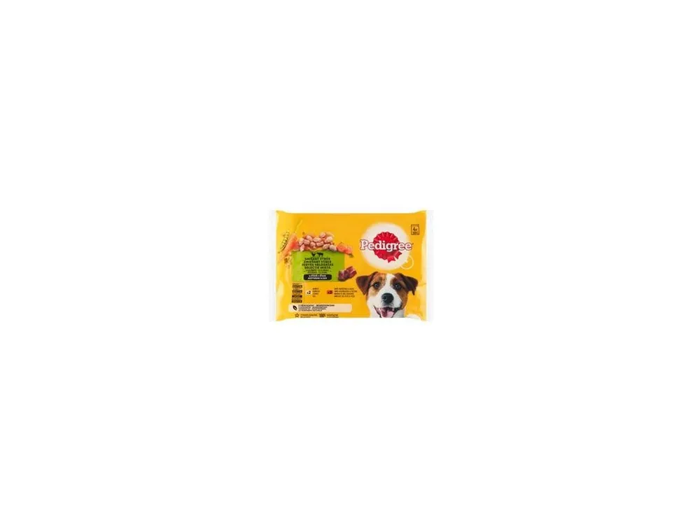 Speciální Cena Pedigree kapsa Adult kuře+zelenina/hovězí+zel 2+2x100g