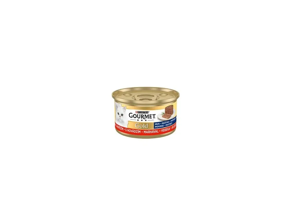 Gourmet Gold konz. kočka pašt. jemná s hovězím 85g Poslední Šance