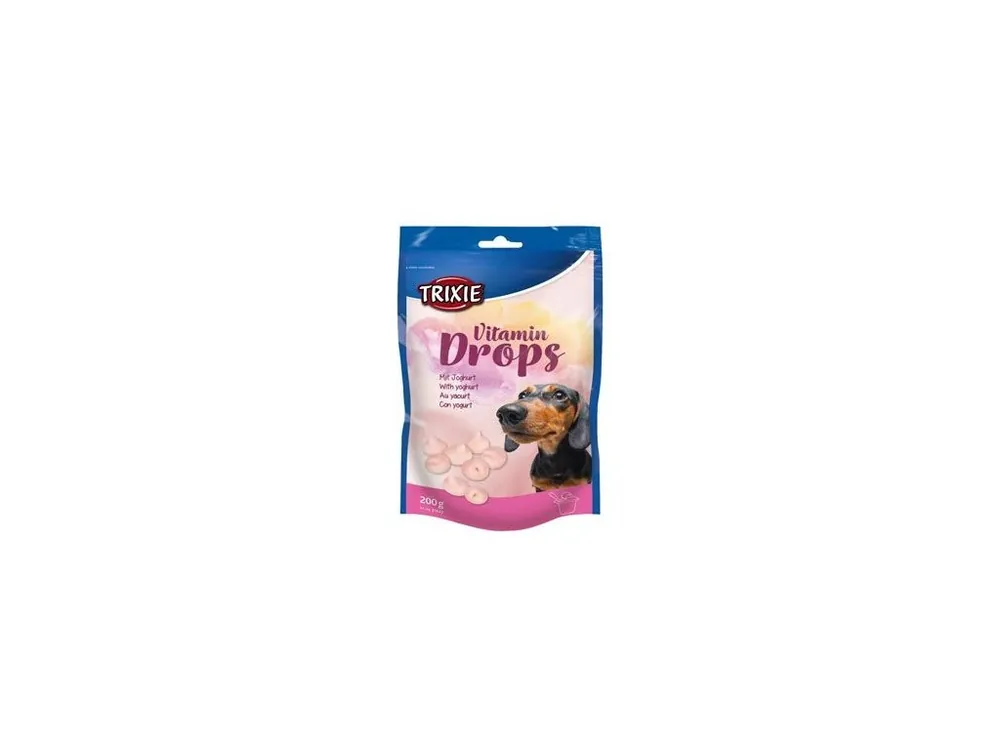 Cenově Výhodný Trixie Drops Jogurt s vitaminy pro psy 200g TR