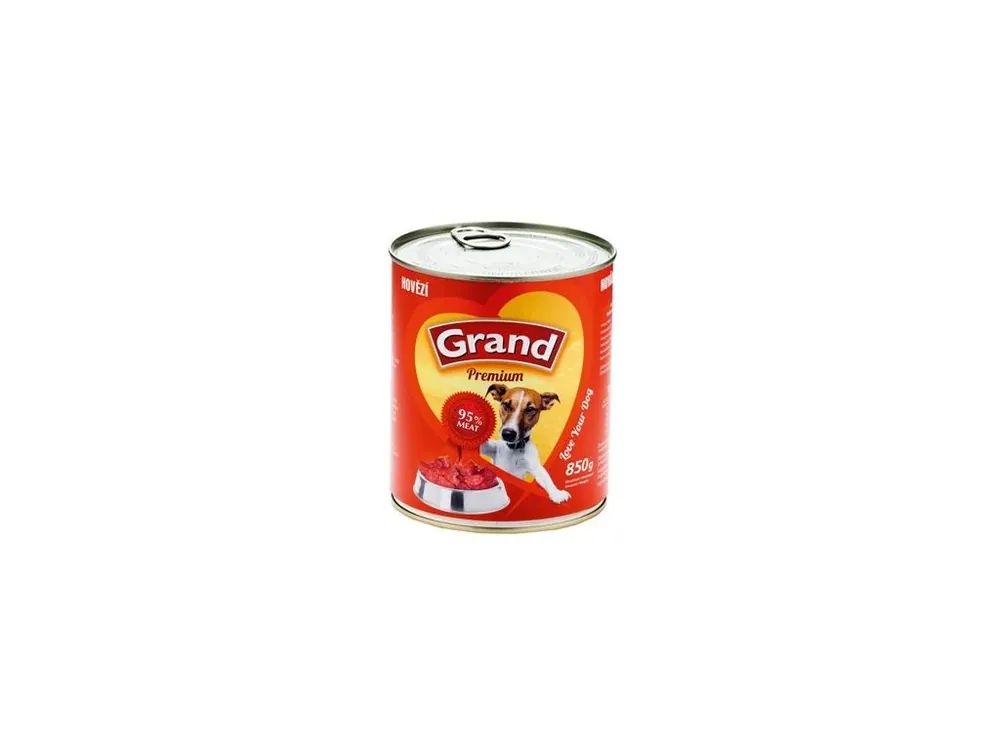 Rychlé Dodání GRAND konz. pes hovězí 850g