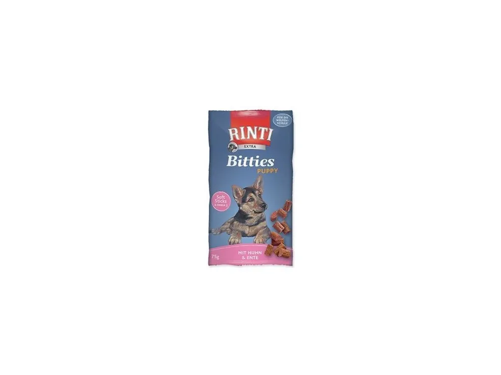 Rinti Dog Extra Bits Puppy pochoutka kuře+kachna 75g Levný