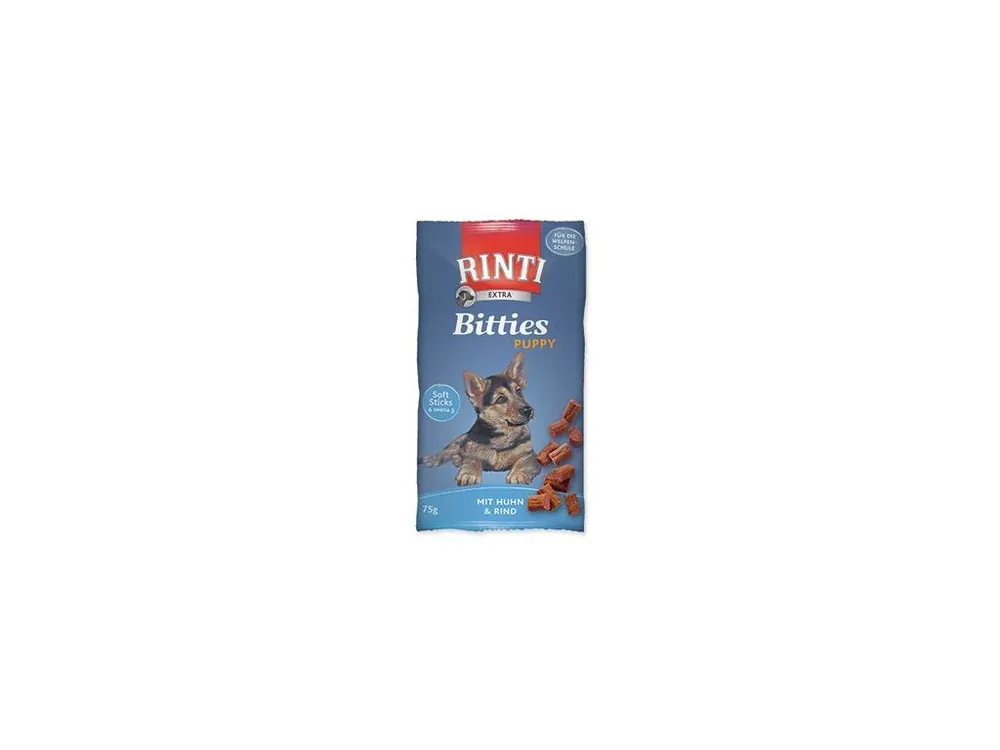 Nejlepší Volba Rinti Dog Extra Bits Puppy pochoutka kuře+hovězí 75g